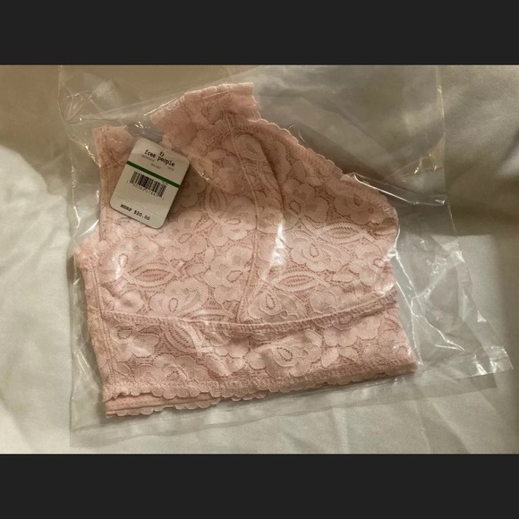 Free People GALLOON Lace Racerback Bralette Ballet - Picture 5 of 7